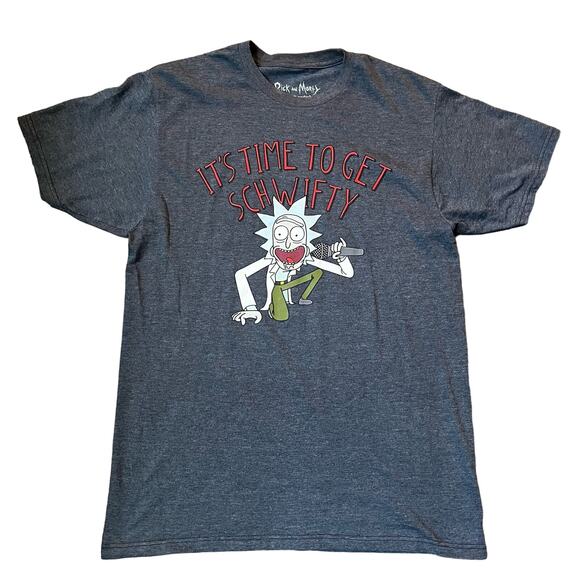 Ripple Juction Adult MD Rick and Morty "It's Time To Get Schwifty" T-shirt - Picture 1 of 4
